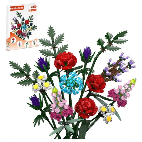 1,000 Piece Flower Bouquet Building Kit