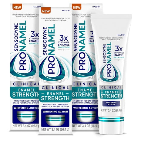 3 Sensodyne Pronamel Clinical Enamel Strengthening Toothpastes