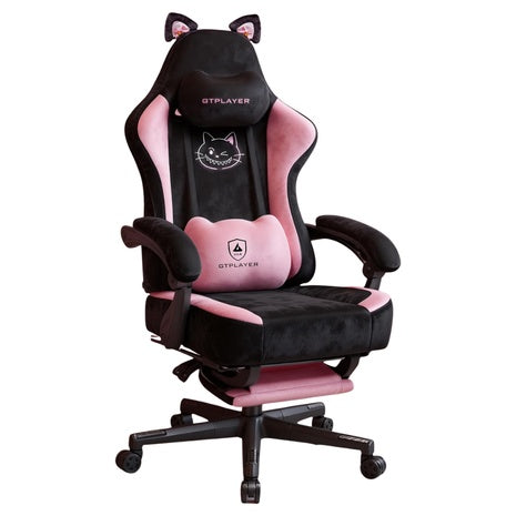 Adjustable Memory Foam Ergonomic Pink Gaming Chair