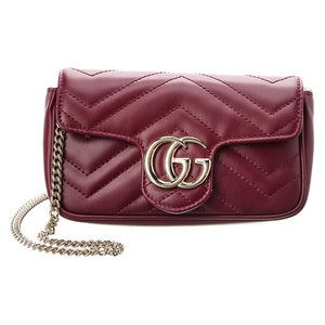 Gucci Women's GG Marmont Super Mini Matelasse Leather Shoulder Bag