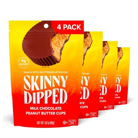 4-Pack SkinnyDipped Milk Chocolate Peanut Butter Cups (OU-D)