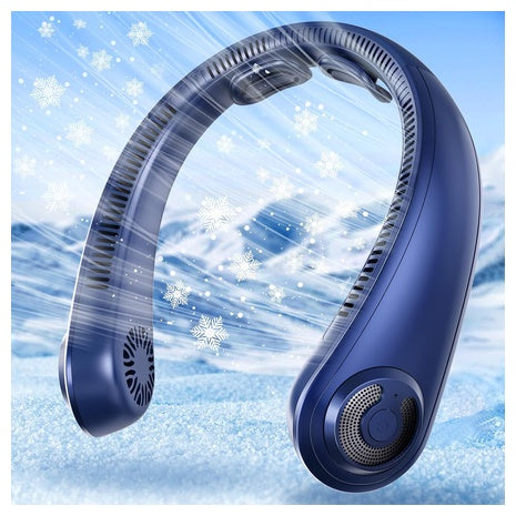 Rechargeable Lightweight Wearable Neck Fan With Support