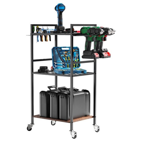 Heavy Duty 3-Tier Garage Tools Organizer Cart