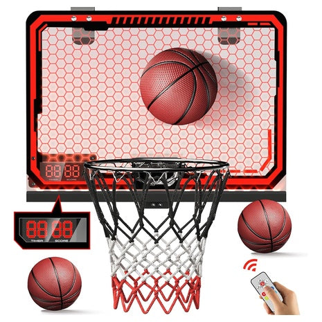 Indoor Mini Basketball Hoop with LED Scoreboard