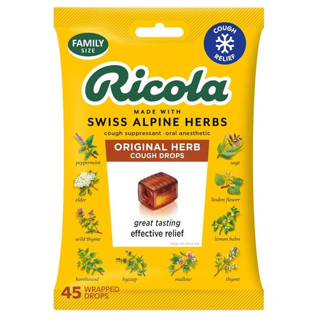 45 Ricola Original Herb Cough Drops