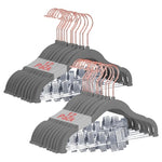 24 Baby Velvet Hangers with Clips