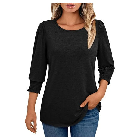 Women's 3/4 Sleeve Knit Top (5 Colors)