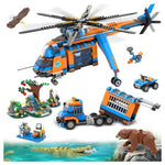 1,392-Piece City Jungle Helicopter Rescue Building Set