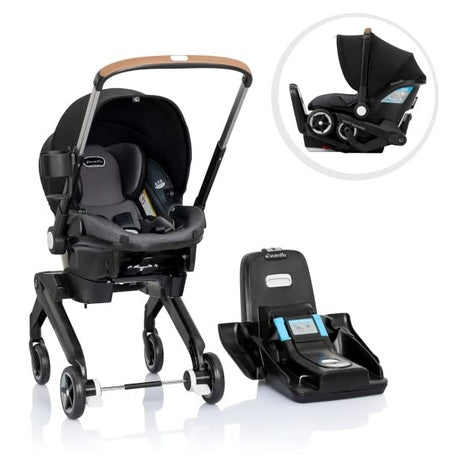 Evenflo Shyft DualRide Infant Car Seat Stroller Combo with Carryall Storage