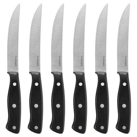 6 Cuisinart Triple Rivet Collection Steak Knives
