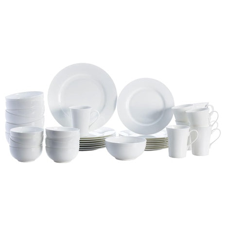 40-Piece Mikasa Delray White Dinnerware Set (Service For 8)