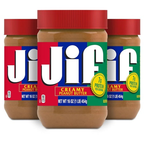 3-Pack Jif Creamy Peanut Butter (16 Oz)