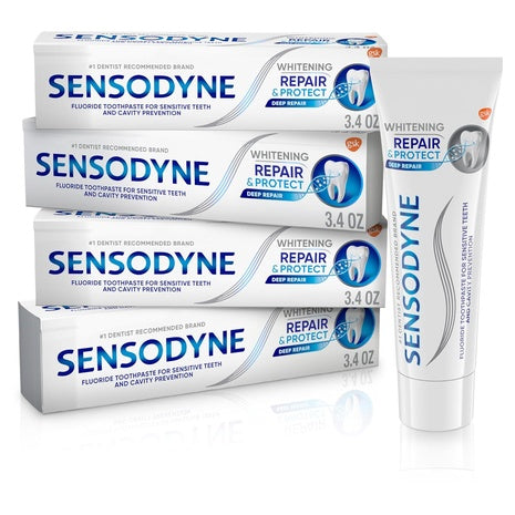 4-Pack Sensodyne Repair and Protect Whitening Toothpaste