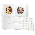 30 White Bakery Boxes with Windows