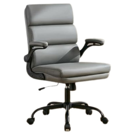 Soft Padded Flip-Up Arm Support Adjustable Desk Chair