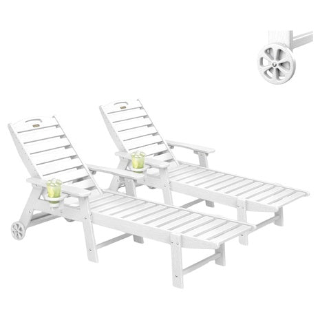 Set Of 2 Backyard Patio Lounge Chair