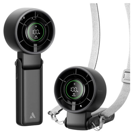 3-in-1 Handheld Turbo Fan with 5,000mAh Battery