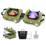 30,000 BTU Folding 2 Propane Burners Camping Stove
