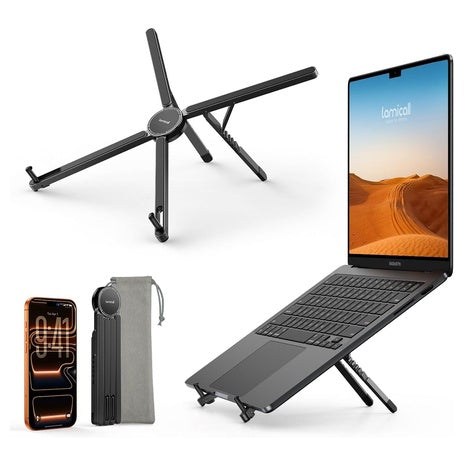 Lamicall Aluminum Portable Adjustable Laptop Stand