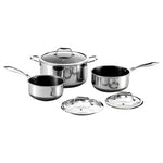 HexClad Hybrid Nonstick 6-Piece Pot Set With Trivets, 2, 3, 8-Quart Pots