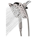 2-in-1 High Pressure Shower Head Combo With Handheld & 59" Hose (3 Colors)