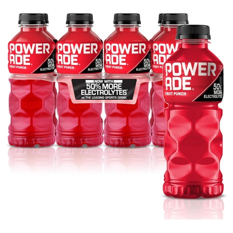 8 Bottles of Powerade Fruit Punch Sports Drink