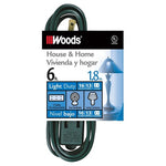 6Ft Woods 3-Outlet Extension Cord