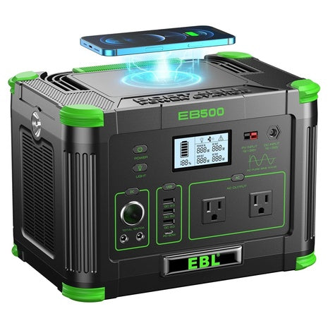 EBL 500W / 519Wh Portable Power Station