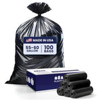 100 55–60 Gallon Heavy-Duty Trash Bags