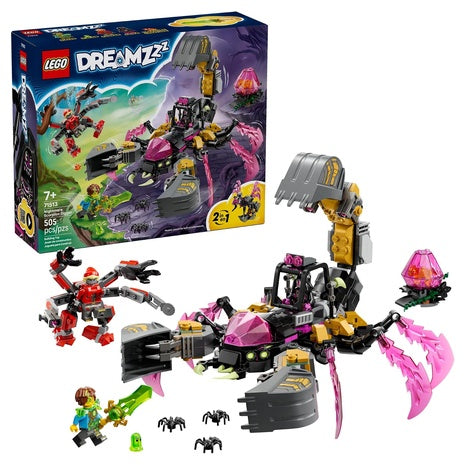 505-Piece LEGO Dreamzzz Nightmare Scorpion Digger Building Set (71513)