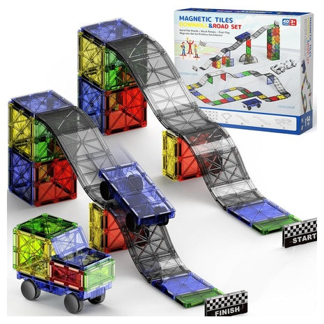 Magnetic Tiles Downhill Race Track Set
