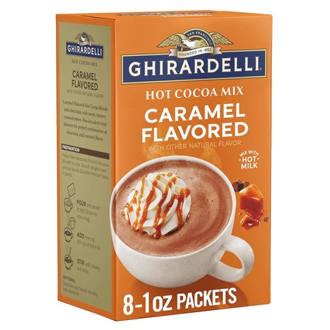 64 Packets Ghirardelli Caramel Hot Cocoa Mix (Kof-K Dairy)