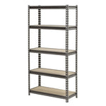 5-Tier Muscle Rack 36" Heavy Duty Steel Storage Shelf