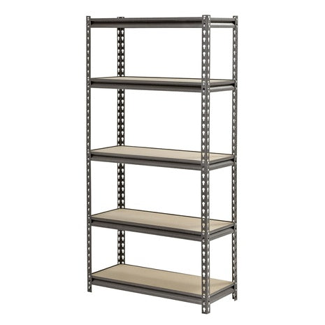 5-Tier Muscle Rack 36" Heavy Duty Steel Storage Shelf