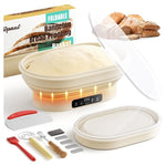 Heating Oval Sourdough Banneton Bread Proofing Basket Kit