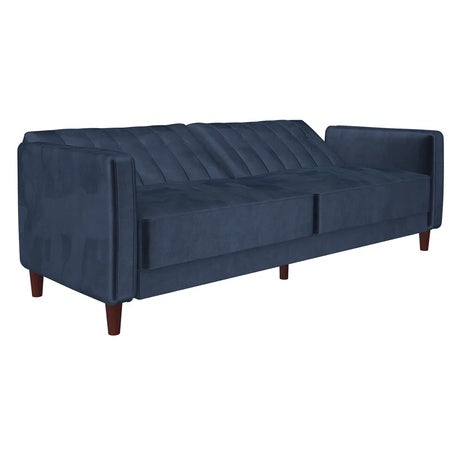 Mercury Row 81.5” Velvet Convertible Sofa