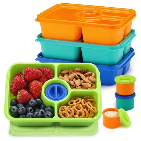 4-Pack Bento Snack Box Containers