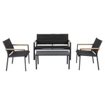 Style Selections Wade 4 -Piece Patio Conversation Set (2-Colors)