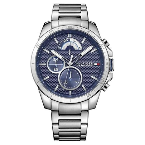 Tommy Hilfiger Men's 1791348 Cool Sport Analog Display Quartz Silver Watch