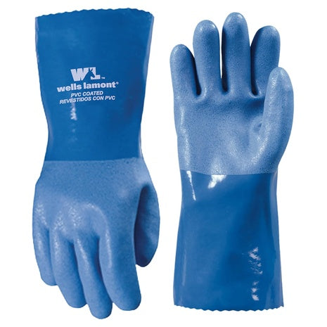 Wells Lamont Heavy Duty PVC Coated Rubber Gloves