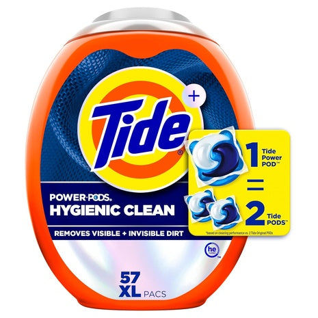 228 XL Tide Hygienic Clean Power Pods Laundry Detergent Pacs Original Scent