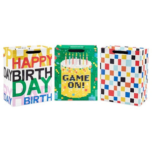 3 Hallmark Large Birthday Gift Bags