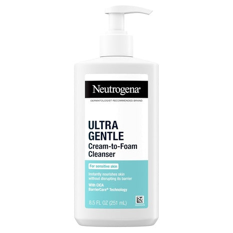 Neutrogena Ultra Gentle Cream-to-Foam Facial Cleanser