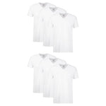 6-Pack Hanes Men's Cotton Moisture Wicking V-Neck Undershirts