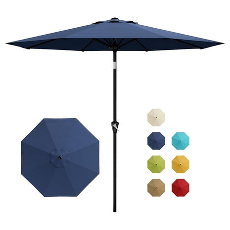 9-Ft GarveeLife 8 Ribs Outdoor Patio Umbrella W/ Push Button Tilt (2 Colors)