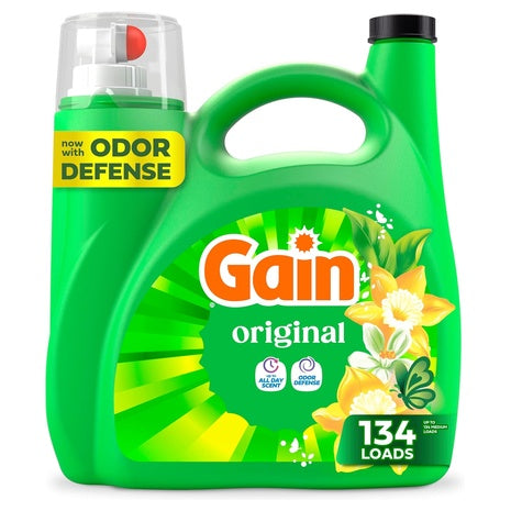 4-Count 134-Loads Gain Original Scent Liquid Laundry Detergent (194 Fl Oz)
