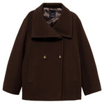 Women's Short Virgin Wool Coat
