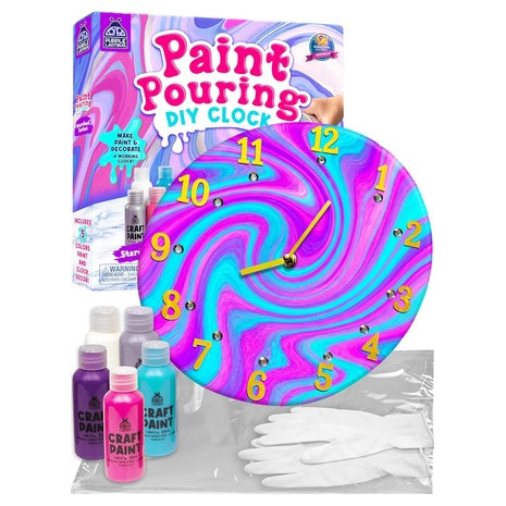 Purple Ladybug Kids Washable Non-Toxic Paint Pouring Kit