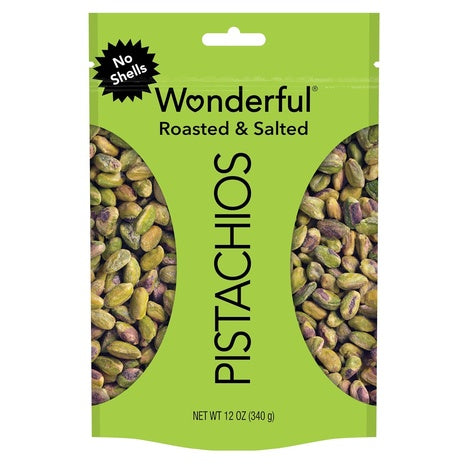 12oz Wonderful Pistachios No Shells Roasted & Salted Nuts
