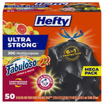 50 Hefty Ultra Strong 30-Gallon Trash Bags